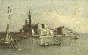 Giacomo Guardi, View of the Isola di San Michele in Venice